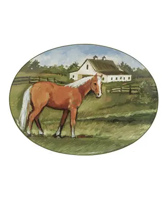 York Stables Oval Platter 16" Viral