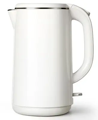 1.8L Double-Wall Stainless Steel Electric Kettle with Auto Shut-Off Brand New