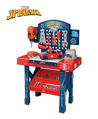 Spider-Man Tool Bench Playset with Take Apart Car, 55 Pieces Bargain