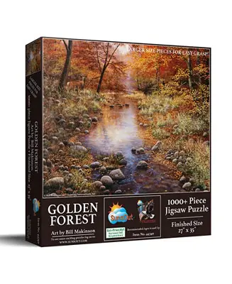 Golden Forest 1000 piece Jigsaw Puzzle for Adults Large Pieces Seasonal Sale