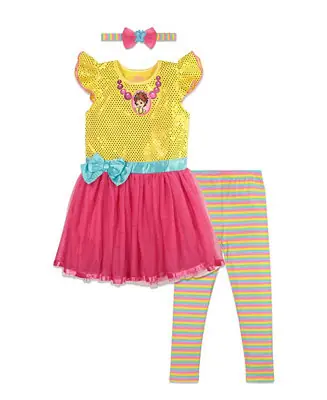 Dress Leggings and Headband 3 Piece Set Last Chance