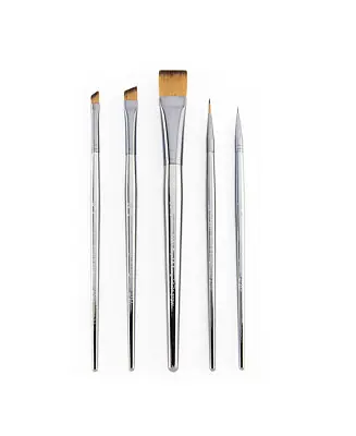 ZEN 73 Series 5pc Multi Media Artist Paint Brush Pack Spotter Variety Clearance