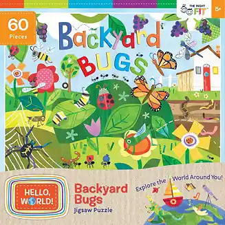 Hassle-Free Returns Hello, World! - Backyard Bugs 60 Piece Jigsaw Puzzle