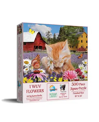 Order Now I Wuv Flowers 500 piece Jigsaw Puzzle for Adults