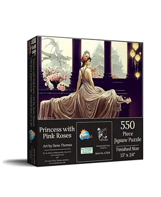 Premium Princess with Pink Roses 550 piece Jigsaw Puzzle for Adults