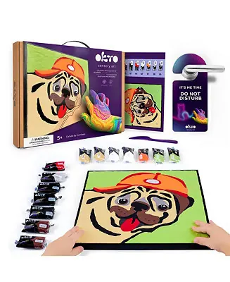Trending OKTO Air-Dry Clay by Numbers – 29x29 Pug Dog (11.4 x 11.4 in)