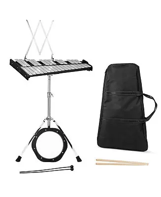 Affordable 30 Notes Percussion with Practice Pad Mallets Sticks Stand