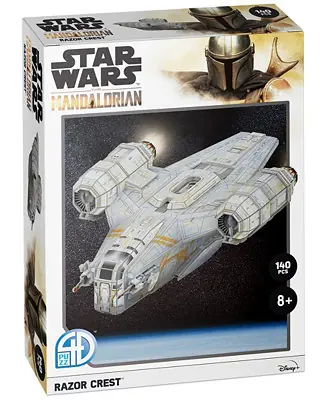 Certified Star Wars the Mandalorian Razor Crest Paper Model Kit, 140 Pieces