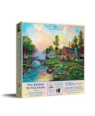 Bridge to the Farm 500 piece Jigsaw Puzzle for Adults Large Pieces Direct From Factory