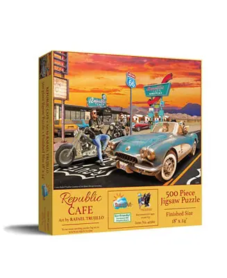 Markdown Republic Cafe 500 piece Jigsaw Puzzle for Adults