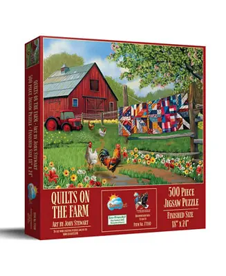 Next Day Delivery Quilts on the Farm 500 piece Jigsaw Puzzle for Adults