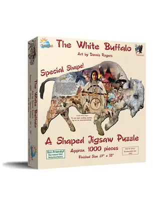 The White Buffalo 1000 piece Jigsaw Puzzle for Adults Special Shape Free Shipping