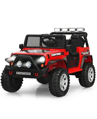 12V Kids Remote Control Electric Ride On Truck Car with Lights and Music -Red Direct From Manufacturer