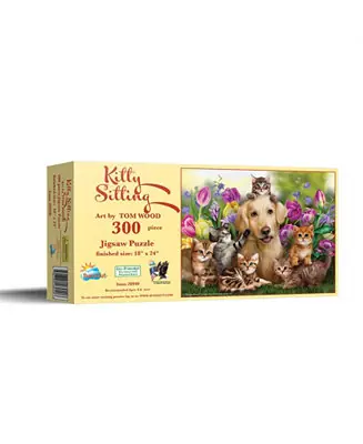 KItty Sitting 300 piece Jigsaw Puzzle for Adults High Quality