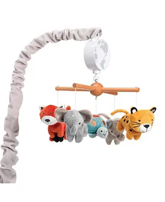 Same Day Shipping Wild Life Musical Baby Nursery Crib Mobile - Protect the Animals