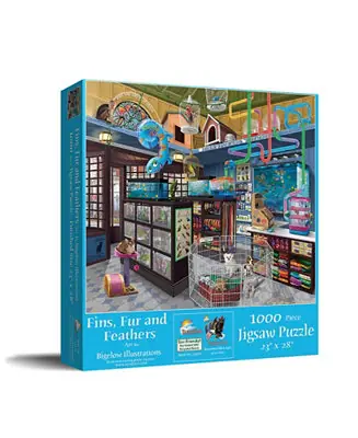 Hot Picks Fins, Fur and Feathers 1000 piece Jigsaw Puzzle for Adults