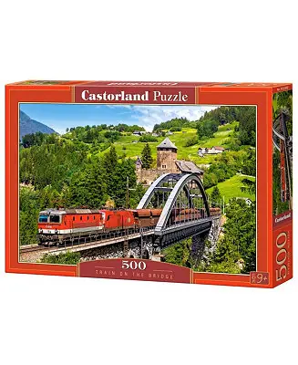 Train on the Bridge Jigsaw Puzzle Set, 500 Piece Limited Time