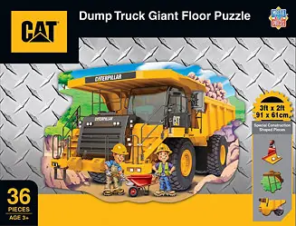 MasterPieces CAT - Dump Truck 36 Piece Floor Jigsaw Puzzle for Kids Wholesale