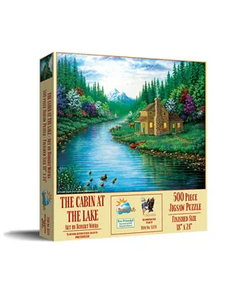 Trending The Cabin on the Lake 500 piece Jigsaw Puzzle for Adults
