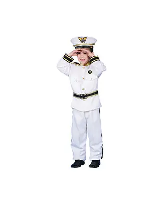Top Rated Kids White Navy Admiral Costume Set
