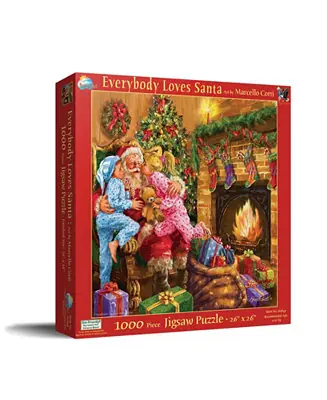 Everyone Loves Santa 1000 piece Jigsaw Puzzle for Adults Christmas Top Rated