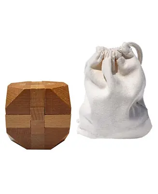 Solid Wood 3D Cube Puzzle with Slanted Corners Fan Favorite