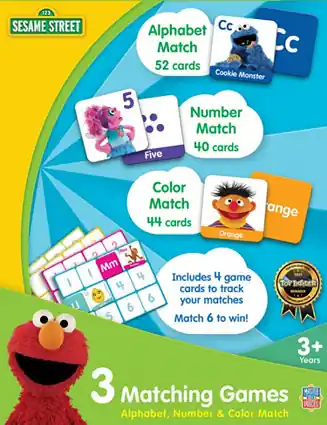 Special Offer MasterPieces Kids Games - Sesame Street Set of 3 Matching Games