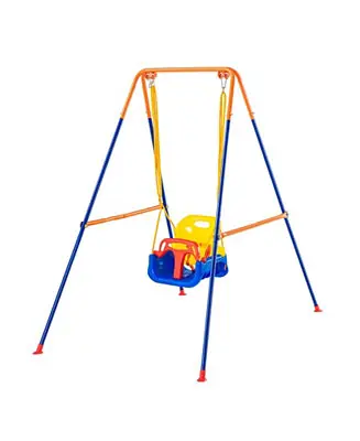 Genuine Toddler Swing Sets for Backyard Swing Set with 4 Sandbags Foldable