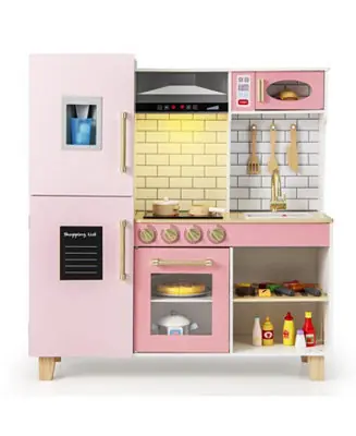 Pretend Play Kitchen with Ice Maker Fun Interactive Toy for Kids Worldwide Shipping
