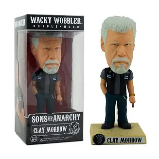 Sons Of Anarchy Clay Morrow Wacky Wobbler Bobble Head Authentic