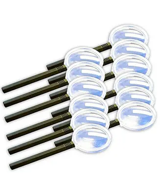 3X Magnifier 6", Set of 12 Same Day Shipping
