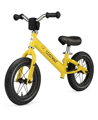 Markdown 12 Inch Toddler Balance Bike No Pedal Training Bicycle with Inflatable Rubber Tires