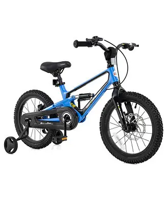 16 Inch Children Bicycle with Training Wheels & Double Disc Brakes Adjustable Seat Magnesium Alloy Crafted