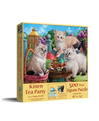 Big Sale Kitten Tea Party 500 piece Jigsaw Puzzle for Adults