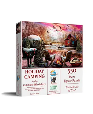 Holiday Camping 550 piece Jigsaw Puzzle for AdultsChristmas Certified