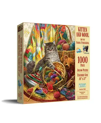 Kitten and Wool 1000 piece Jigsaw Puzzle for Adults Price Drop