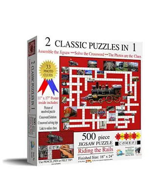 Modern Riding the Rails 500 piece Jigsaw Puzzle for Adults Puzzle Combo