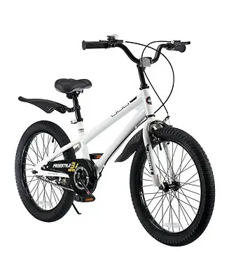 Mega Sale Freestyle 20 Inch Kids Bike with Kickstand & Water Bottle, White