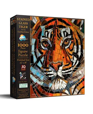 Stained Glass Tiger 1000 piece Jigsaw Puzzle for Adults Get Yours