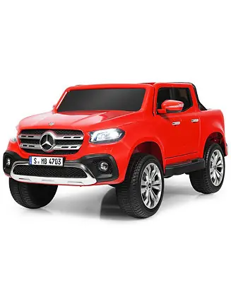 Genuine Licensed Mercedes Benz x Class 12V 2-Seater Kids Ride On Car w/ Trunk