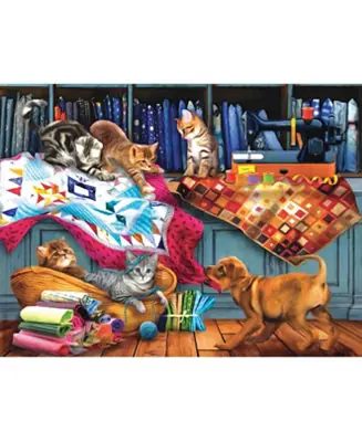 Discount Quilting Room Mischief 300 piece Jigsaw Puzzle for Adults