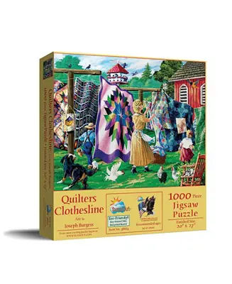Quilter's Clothesline 1000 piece Jigsaw Puzzle for Adults Direct From Manufacturer