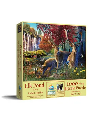 Elk Pond 1000 piece Jigsaw Puzzle for Adults Reduced Price