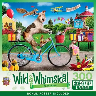 MasterPieces Wild & Whimsical - Rover Rides 300 Piece EZ Grip Puzzle Order Now