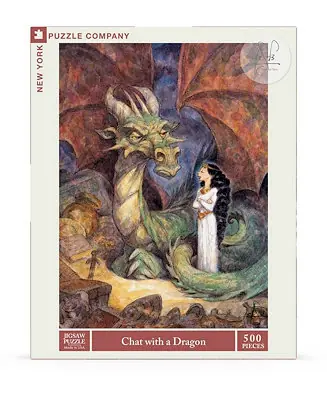Crafted Chat with a Dragon 500 Piece Puzzle