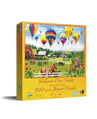 Trending Balloons Over Fields 500 piece Jigsaw Puzzle for Adults