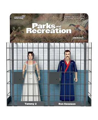 Super7 Ron and Tammy 2 Parks and Recreation Wedding Night ReAction Figures - Wave 2 Exclusive Offer
