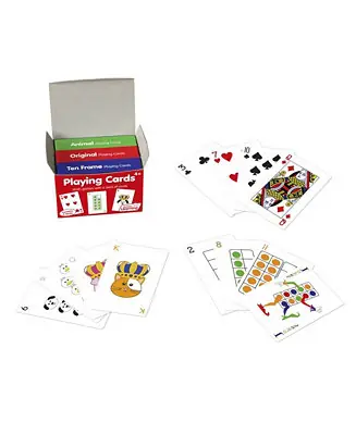 Budget Junior Learning Playing Cards - 3 Decks Animal, Original, 10-Frame