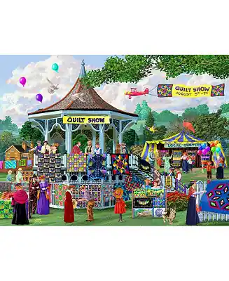 Warranty Included Summer Quilt Show 1000 piece Jigsaw Puzzle for Adults