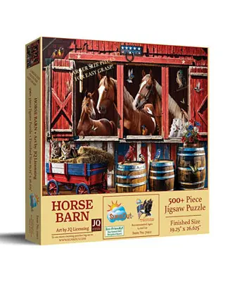 Horse Barn 500 piece Jigsaw Puzzle for Adults Large Pieces Must Have